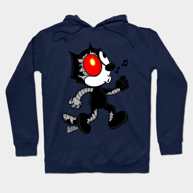 Felix the cat Robot😼🤖 Hoodie by Art_of_Selene